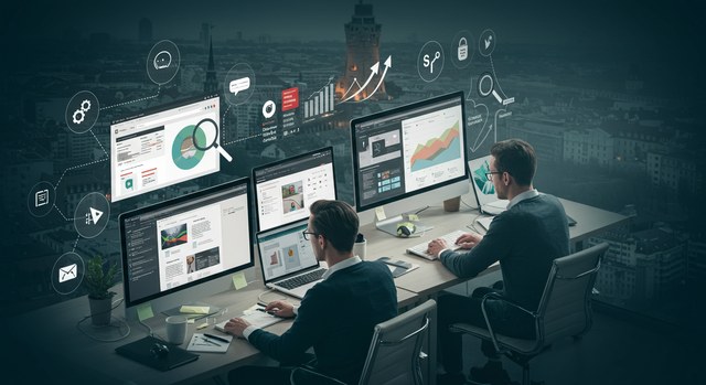 Eine SEO-Analyse zeigt positive Rankings und Sichtbarkeit in Suchmaschinen
